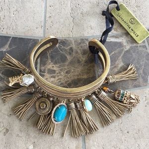 Samantha Wills Bohemian Tassel Charm Bracelet Cuff